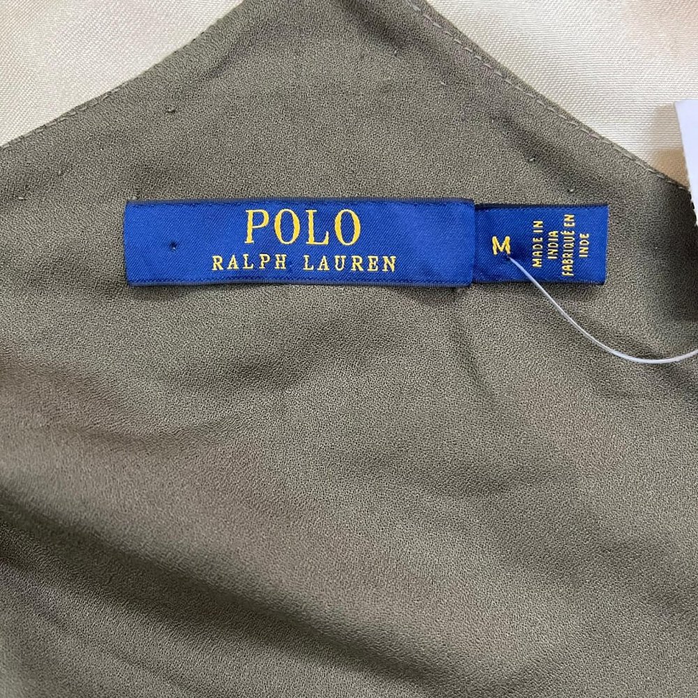 $298 NWT Polo by Ralph Lauren DAMAGE dress top - Picture 3 of 10